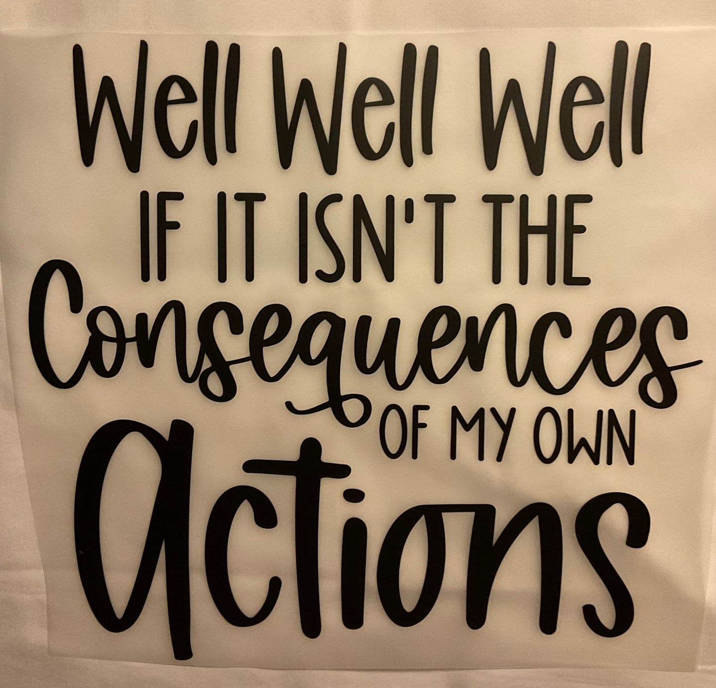 Consequences DTF Ready to press transfer