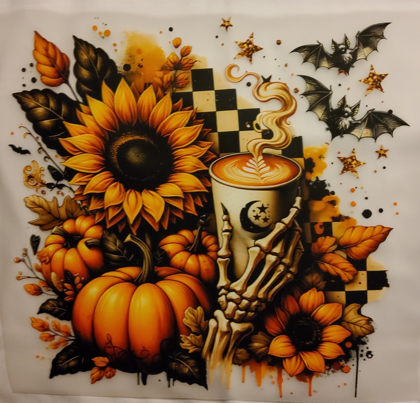 Sunflowers with Pumpkins DTF Ready to Press Transfers