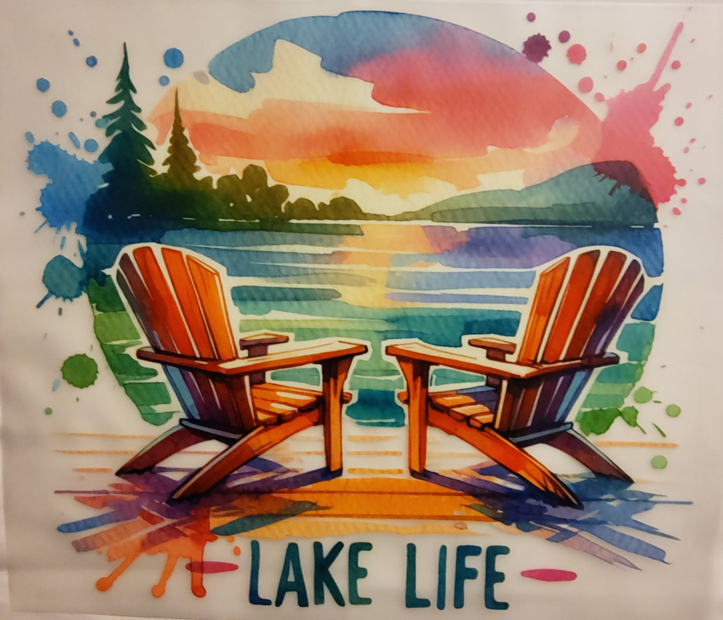 Lake Life DTF Ready to press transfer