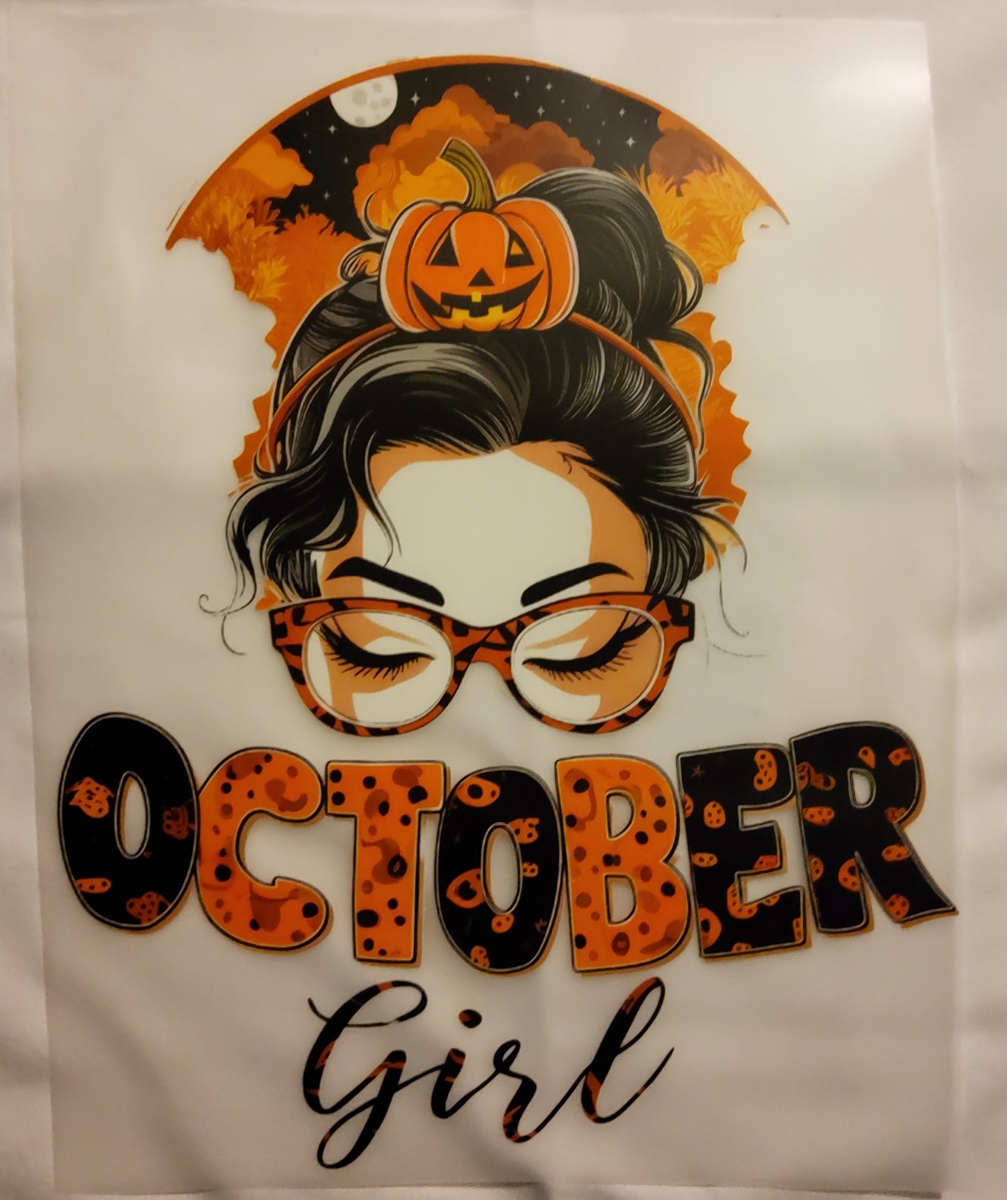 October Girl DTF Ready to Press Transfer