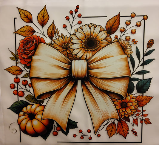 Fall Bow DTF Ready to Press Transfer