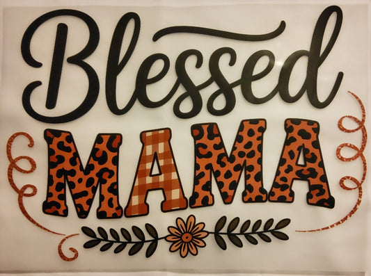Blessed Mama DTF Ready to press transfer