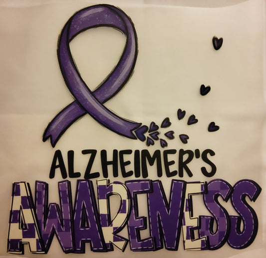Alzheimer Awareness Ribbon