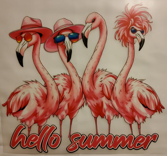 Hello Summer DTF Ready to press transfer