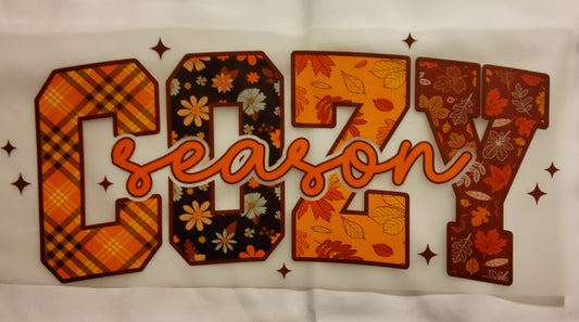 Cozy Season DTF Ready to press transfer